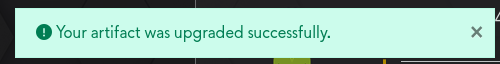 Your artifact was upgraded successfully..png